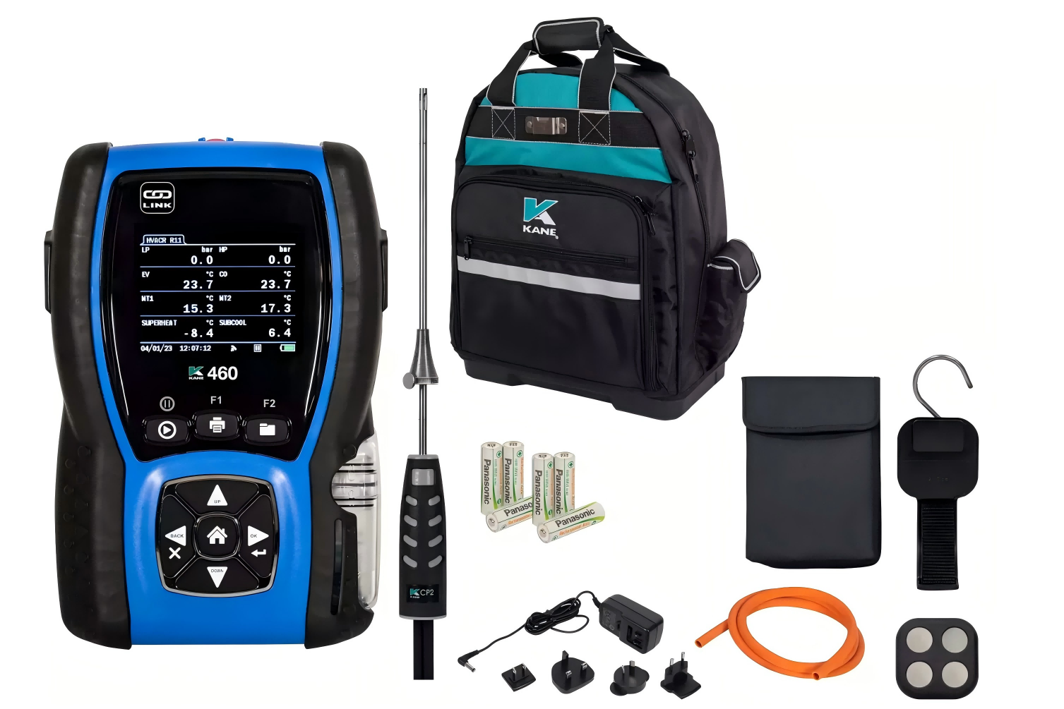 KANE460 HVACR analyser - Heating, Cooling, Refrigeration & IAQ